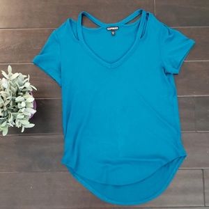EXPRESS women's top sz XS teal